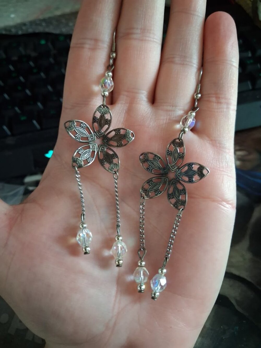 Bohemian style Floral dangle earrings